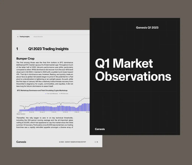 Q1 report cover and section introduction page design.